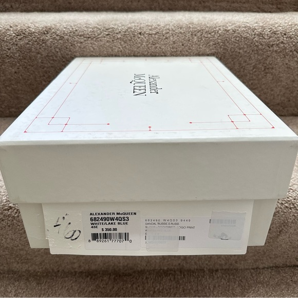 New! Mens Alexander McQueen Graffiti Rubber Pool Slide Mens Size EU 43 US 10 - Picture 6 of 7